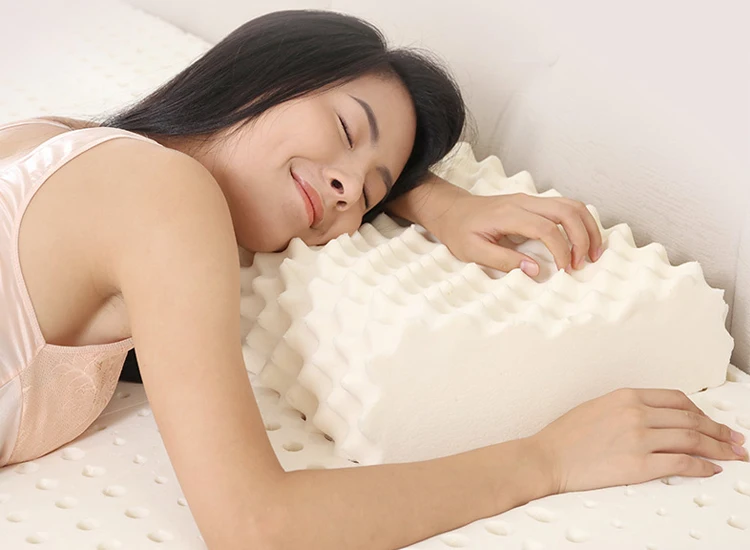 Grade A 100% Natural Latex Orthopedic Pillow with Massage Effect Latex Pillow From Thailand