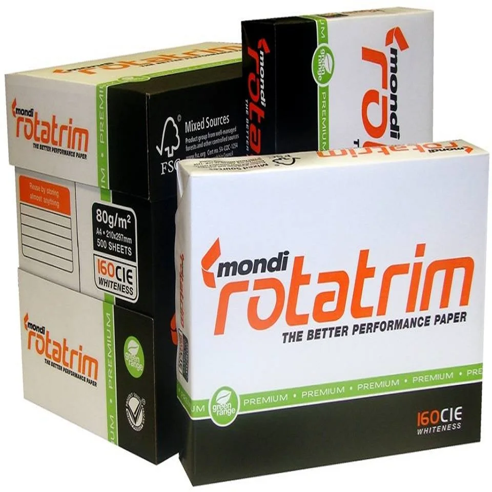 a4 paper manufacturers Mondi Rotatrim white bond copy paper A4