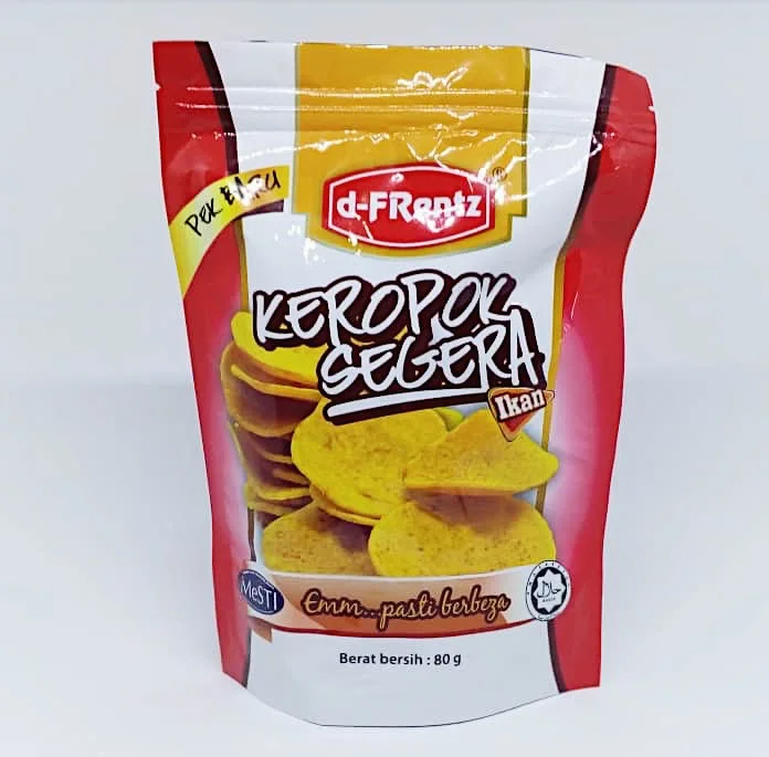Ready to Eat Fish Cracker Sweet and Salty Crispy Fish Snack Keropok Segera Ikan 80GM Halal Snacks Manufactured In Malaysia