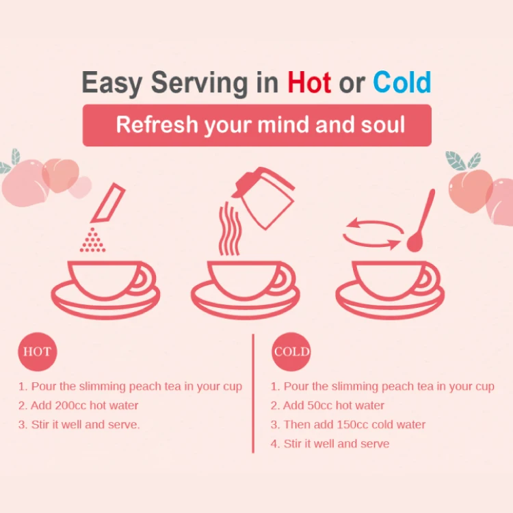 Taiwan Best Fat Burning Weight Loss Tea Slimming Diet Drink With Fruit Flavor