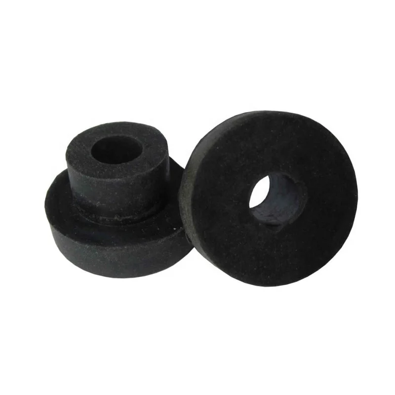 
Injection Molding Parts Black Flange Bushing Silicone Rubber Parts 