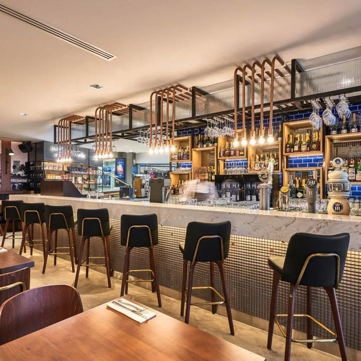 Bar Furniture Supplier Excellent Quality Leather Seat Wooden Stool Chair