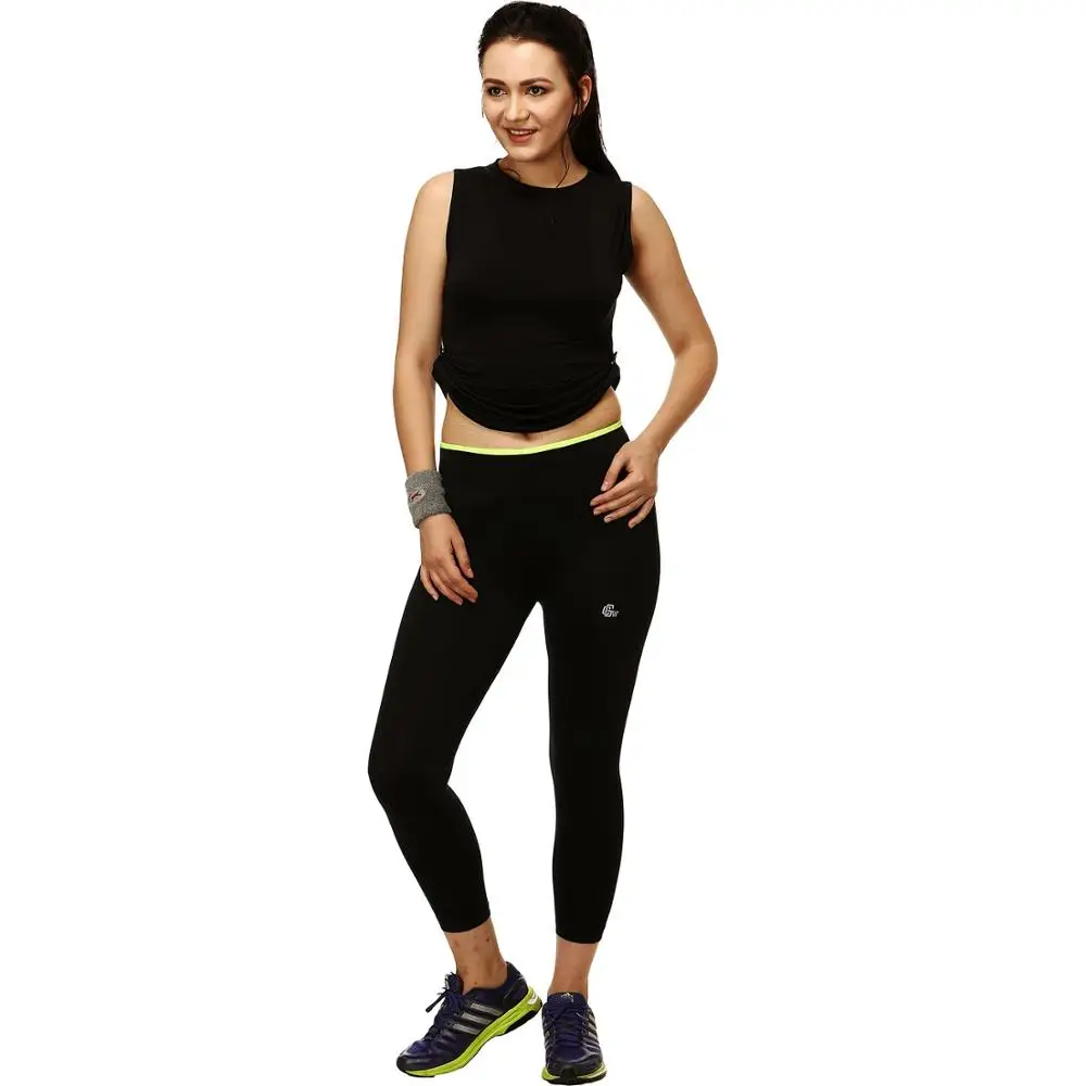 
Custom Women Yoga Gym wear Fitness Customize Sublimation Leggings Spandex Yoga Leggings Womens Gymwear Capri leggings 