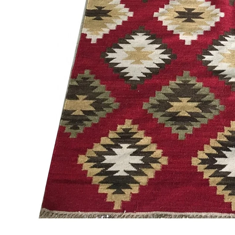 Latest Design Handwoven Multicolor Tribal Kilim