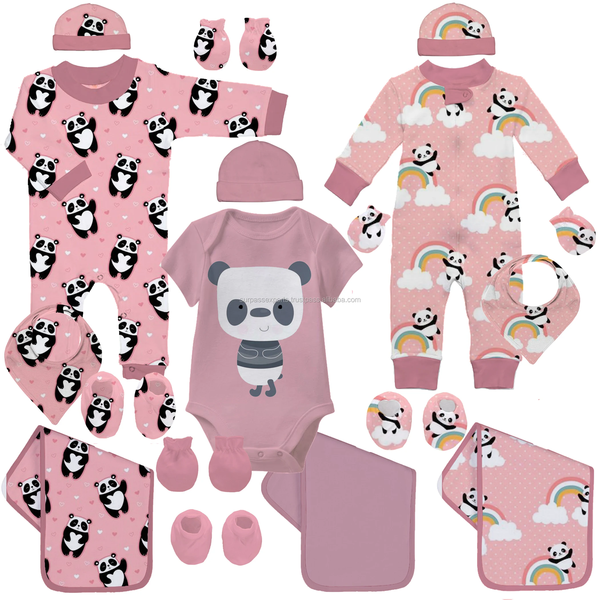 Factory Supply New Born Baby Clothes Set with Animal Print for Casual Use Available at Affordable Price Baby Clothes Se