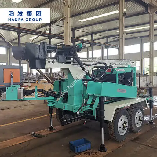 HFT510T грузовик полностью гидравлический портативный колесный буровой станок для бурения скважин подземных вод буровая установка шахты на продажу