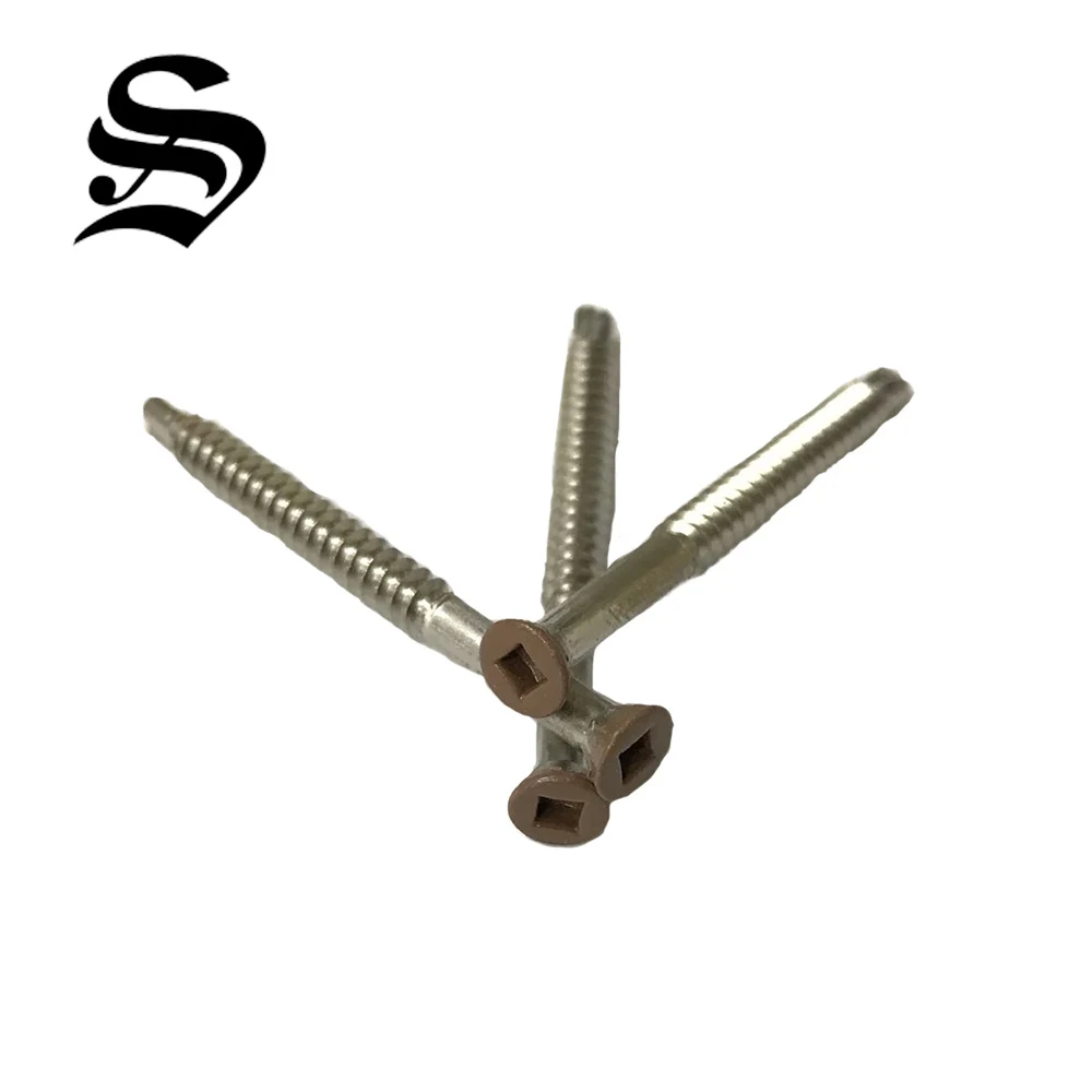 
Concrete screw with 3 cutting lines 