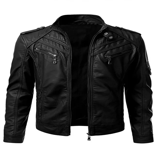 
Pakistan High Quality Black Lamb Genuine Leather Jacket cheap price and top selling Leather 