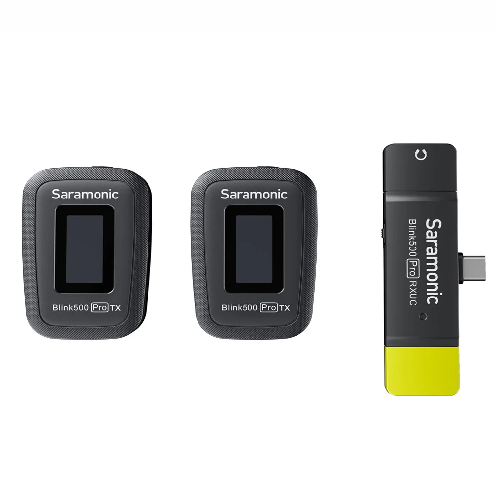 Saramonic Blink 500 Pro B6 TX+TX+RX 2.4GHz Micro-Wireless Dual Lavalier System w/ USB-C Dual-Receiver for Android, Mobile Device