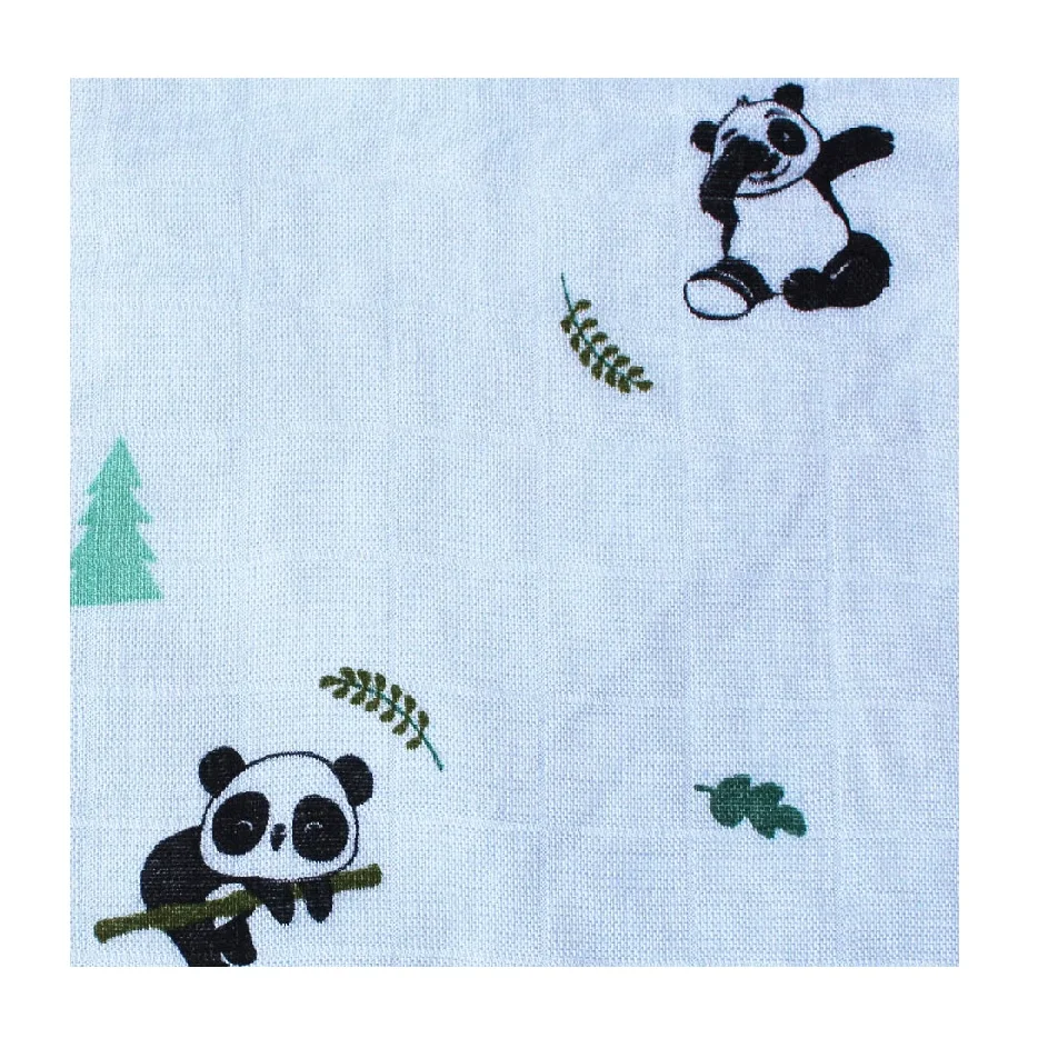 High Quality Soft Printed Organic Cotton Muslin Fabric For Baby Products
