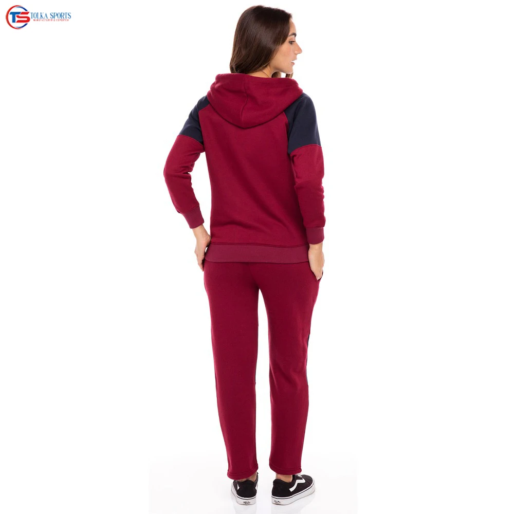 Hot Customized Women Tracksuit/women Fleece Lining Sweatsuit/Custom Made women Jogging Suit Made in Pakistan
