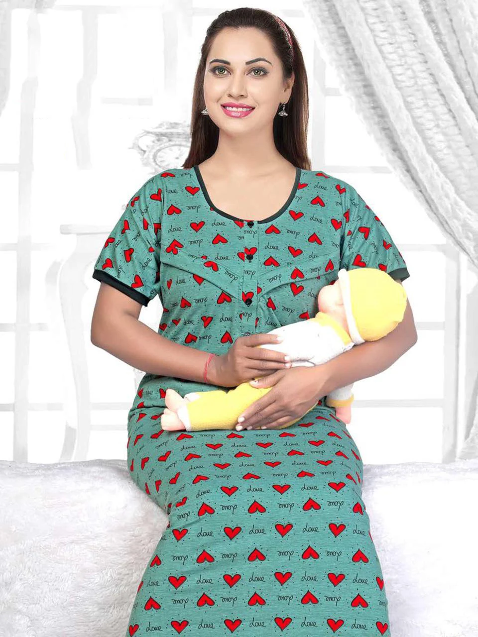 Nighty Night Wear Hosiery Cotton Night Dress Collection