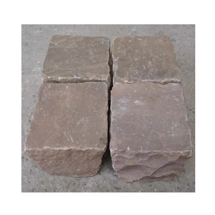 Paving Landscaping Natural  Brown Cobbles All Natural Stone Pavers / Driveway / Outdoor All Natural Stone
