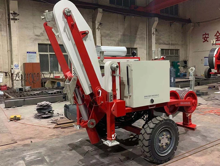50kN Cable Stringing Equipment Hydraulic Cable Puller Stringing Puller Machine for OPGW