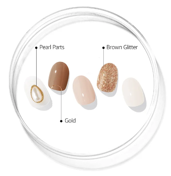 N Classic nails  Semi-cured gel nail sticker korea