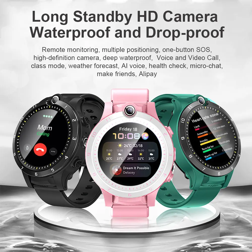 Горячая Распродажа новинка умные часы HD с цветным сенсорным экраном голосовой видеозвонок IP67 водонепроницаемые несколькими мониторами носимые устройства