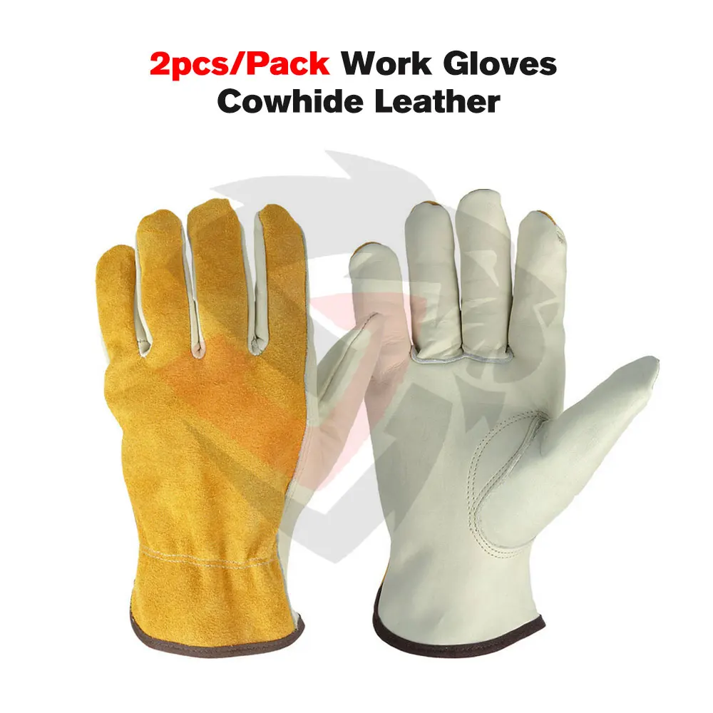 Горячая Распродажа Премиум Защитные Электрические кожаные термостойкие сварочные перчатки садовые