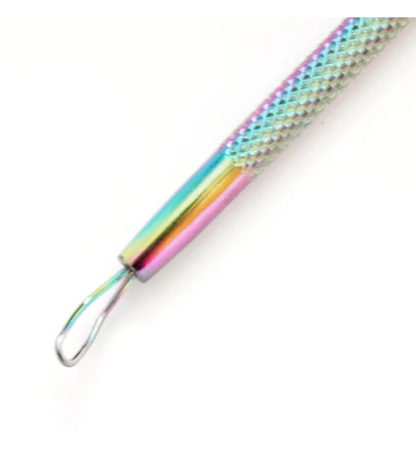 Portable Titanium Coated Double Ended Blackhead Remover Acne Treatment UK Plug Type