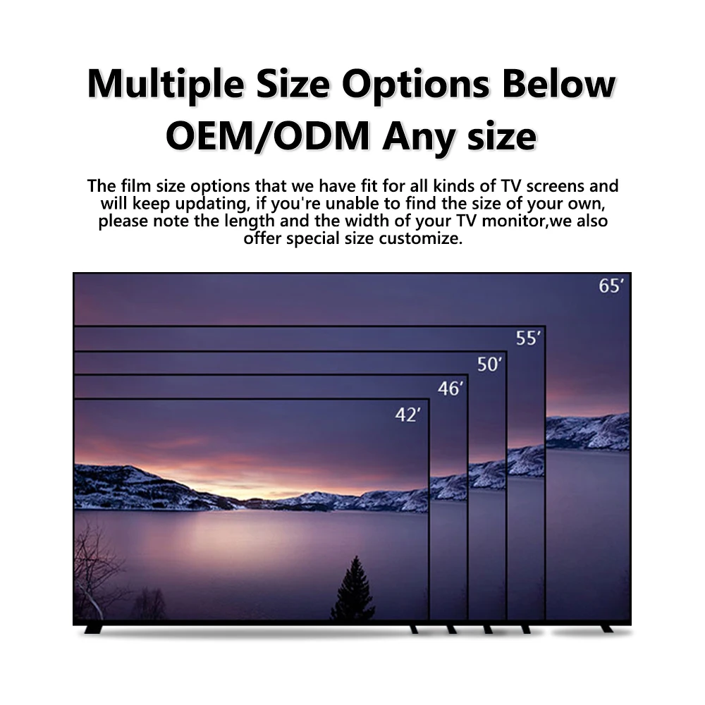 Hot Sale Anti Blue Light Laptop TV Computer LED TV Screen Protector Filter Anti Shock Film