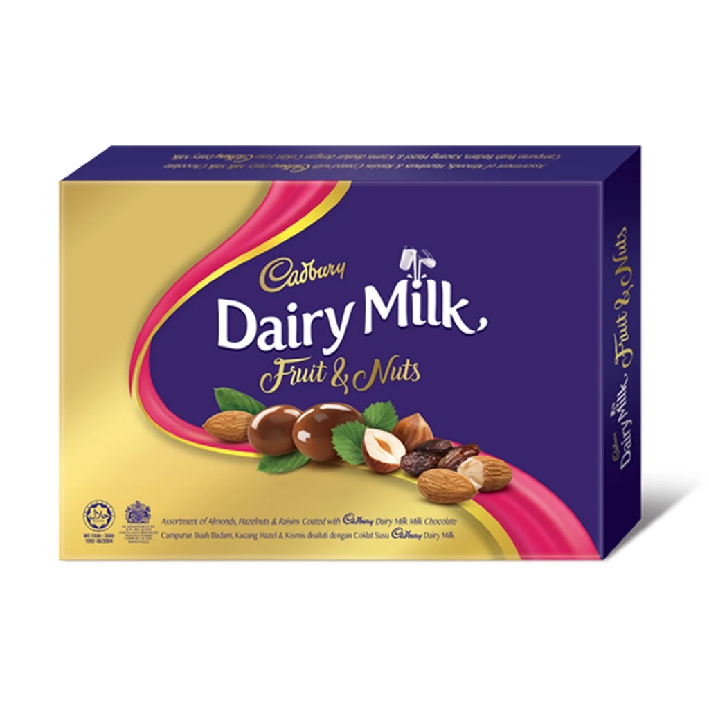 Christmas chocolate bar box Cadbury dairy milk chocolate