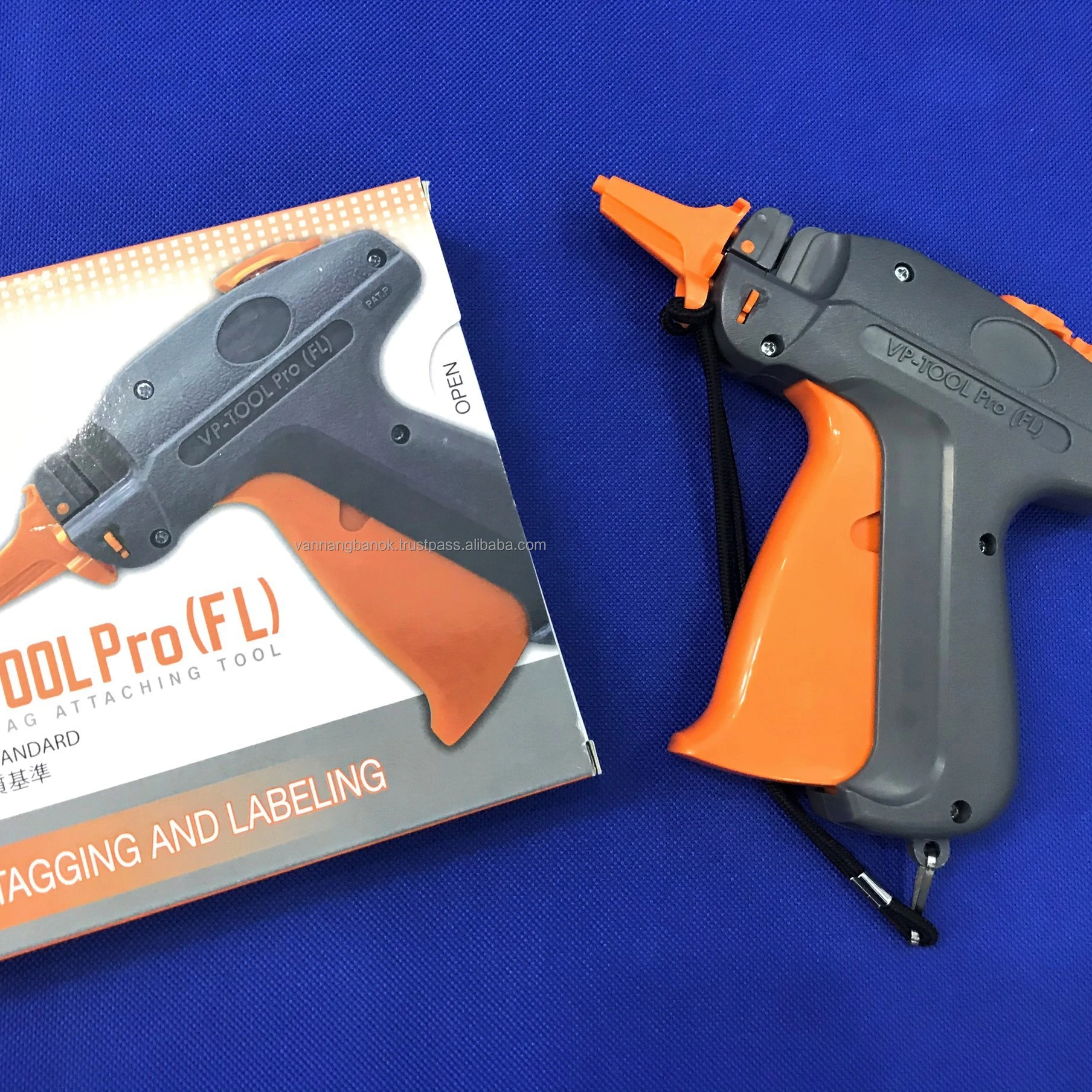 VP Tool Pro FL orange color the modern sustainable tag gun use with long and thin tag pin made in Viet Nam by high Japan quality