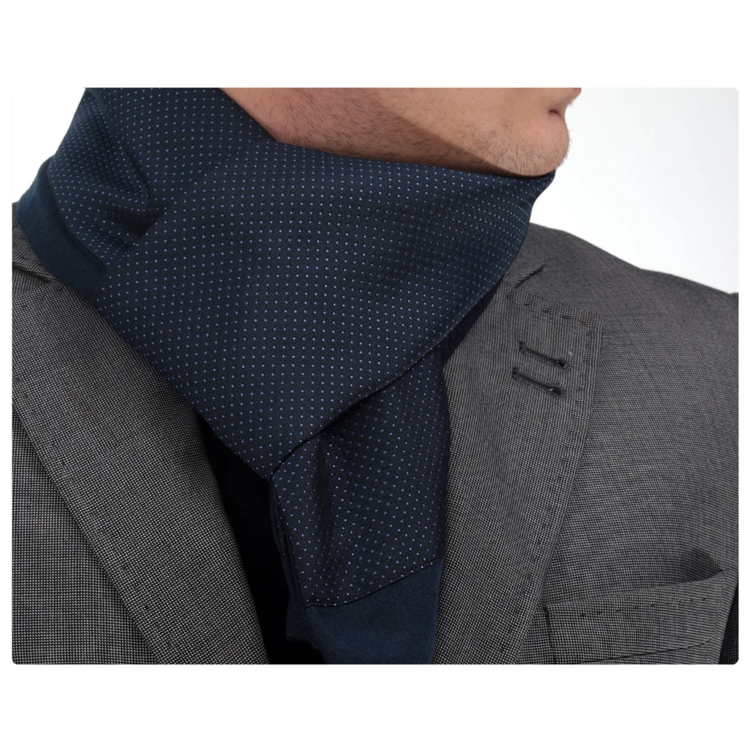 Custom made Scarf New Model Fashion Viscose And Cotton Mens Brushed Winter Scarf