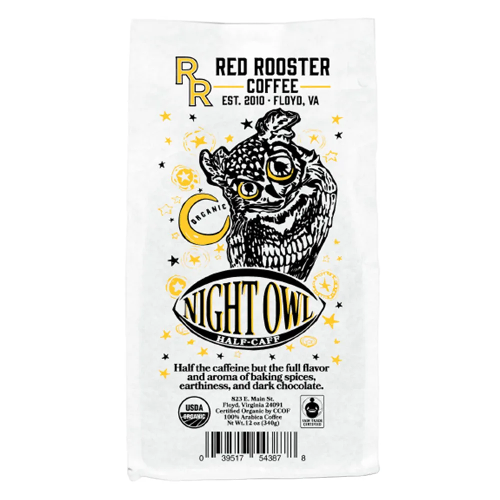 
 Жаровня для кофе с красной ночной совой петушиной, среднее жаровня по справедливой цене, органическое, цельнозернистое, поддон  