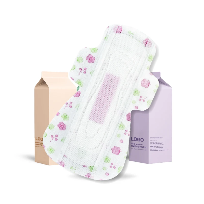 Super Absorbent Female Hygiene Sanitary Towel Active Oxygen 275mm Regular Napkins with Winged Pattern Free Samples