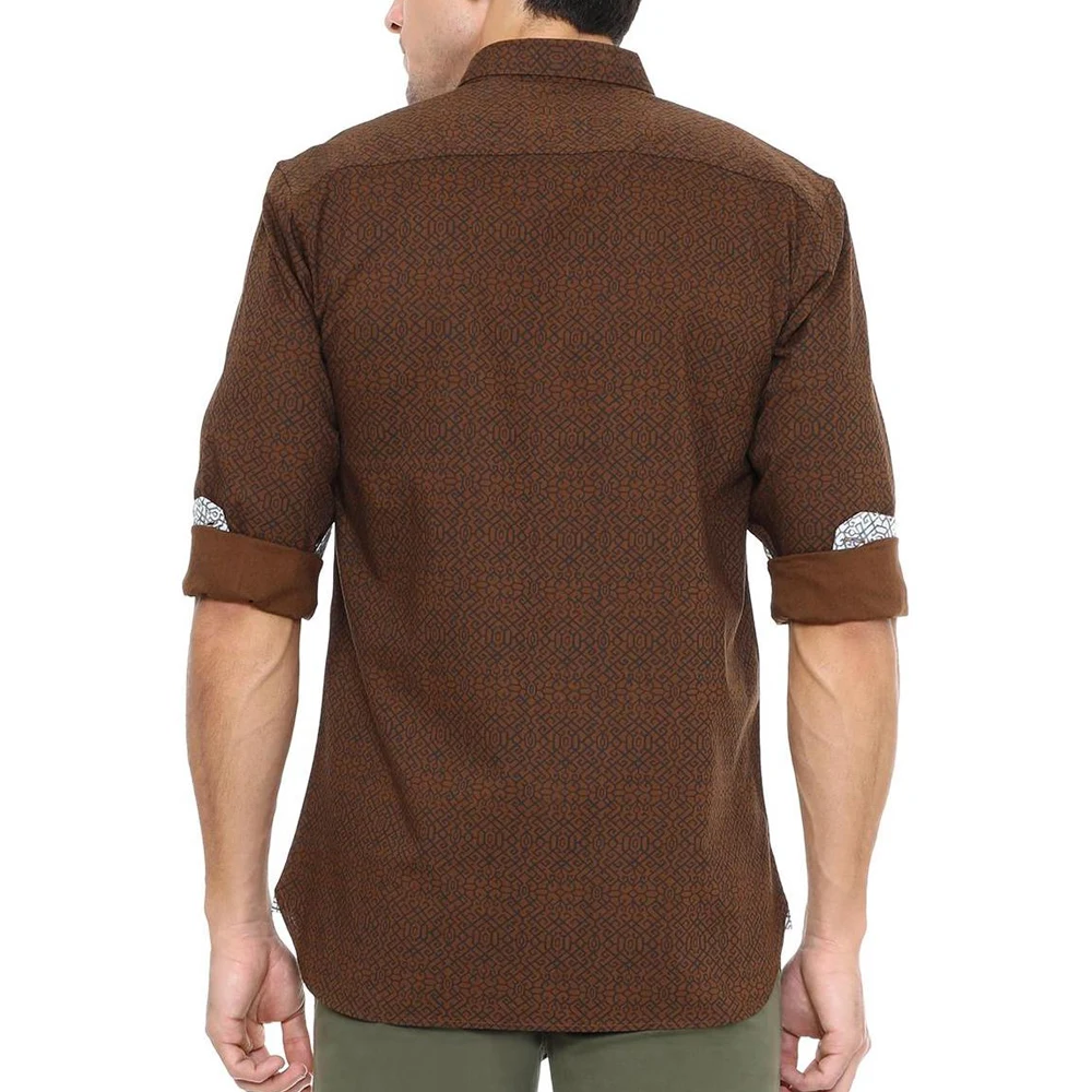  Мужская Фланелевая рубашка из 100% органического хлопка с 2 нагрудными карманами