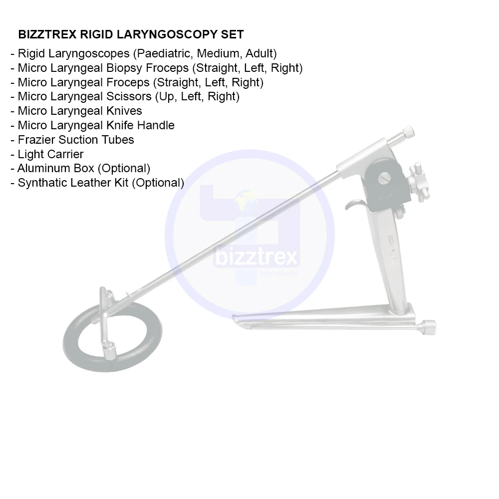 Новинка 2021 Премиум качество жесткий Ларингоскоп Набор Горячая Распродажа Ent инструменты с алюминиевой коробкой