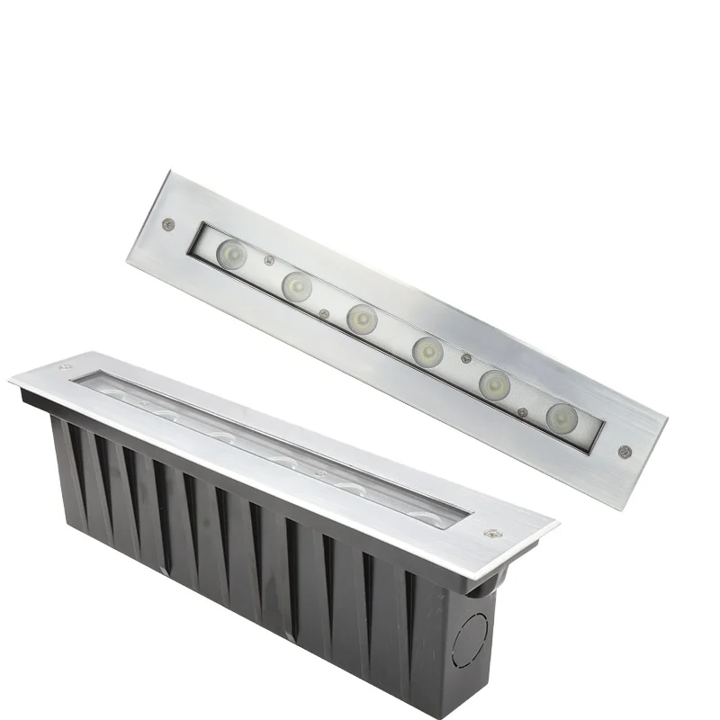 Fashion design IP67 RGB LED outdoor strip Recessed Landscape garden linear underground lighting