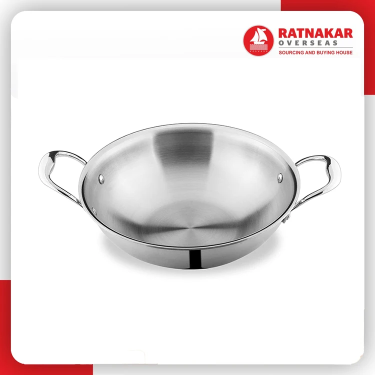 Kadai Индукционная дружественная трехслойная нержавеющая сталь Kadhai заводская цена чугунная посуда наборы стальная крышка подарочная коробка и Master