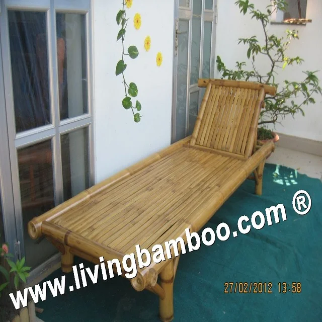 CHEN BAMBOO SUNBED - RELAX SUNBED - OUTDOOR GARDEN FURNITURE