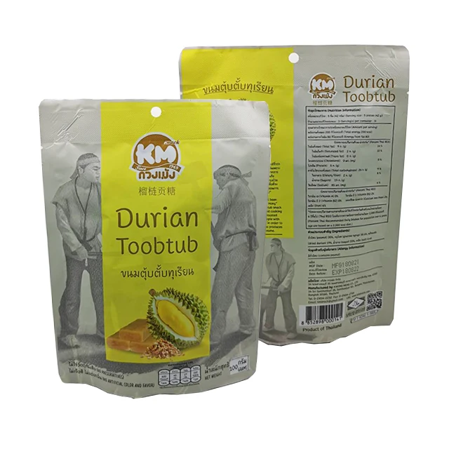 Аутентичные жеганские арахисовые конфеты с дурианской тайской закуской, питательные преимущества и хороший вкус, 100 г