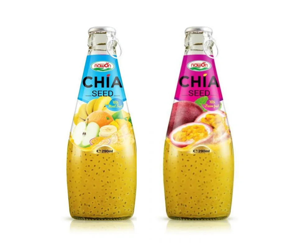 Оригинальный производитель 290 мл напиток из семян Навона Чиа для здорового сока клубники ISO оптовая продажа от производителя