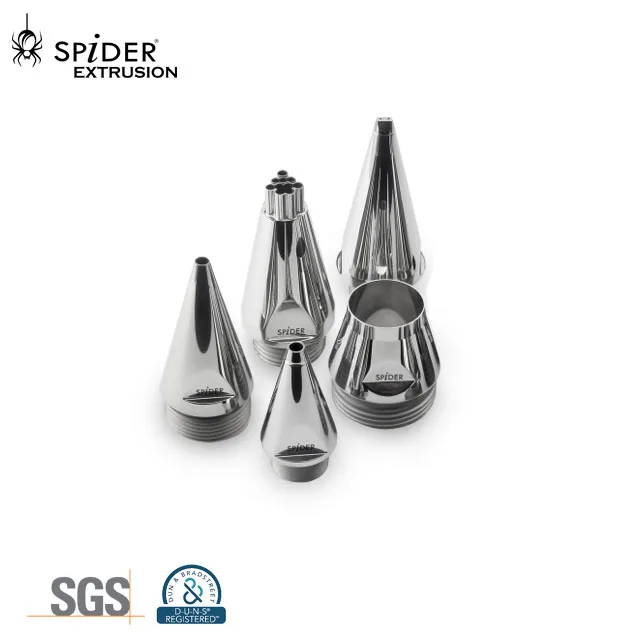 tungsten carbide spiral die nipple plastic extrusion mould for plastic