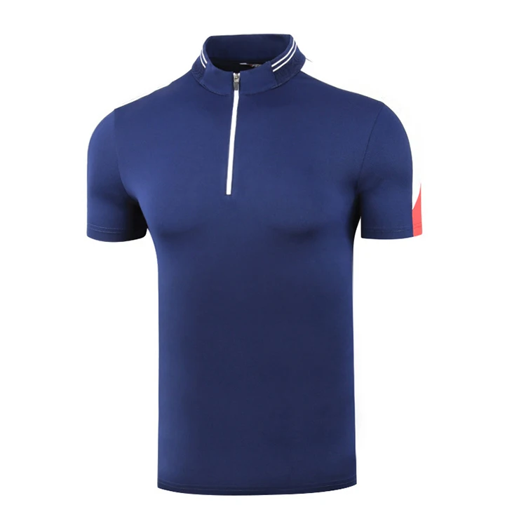Мужская рубашка-поло трикотажная мужская с воротником-стойкой мужские рубашки-поло для гольфа