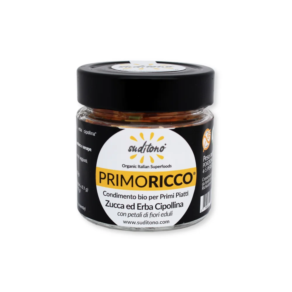 Organic condiment rice cooking PRIMO RICCO PUMPKIN CHIVES dry vegetables Italian food