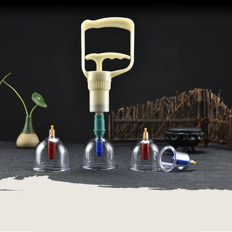 24 cupping set China physical Therapy Equipment Plastic Vacuum Cupping Machine Cupping Device