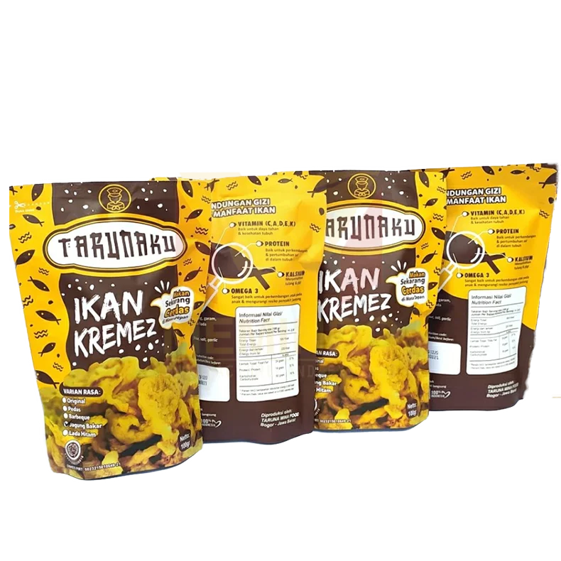 Halal Snacks Fish Chips Tarunaku Indonesia Grain OEM Wholesales Ready Manufacturer Hot Selling