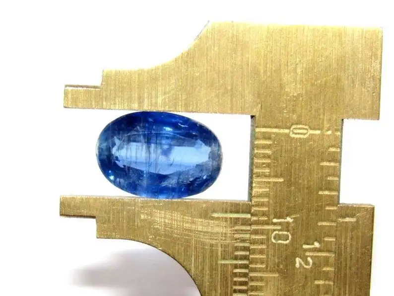 Natural certified kyanite faceted oval shape loose gemstone cabochon making jewelry price per carat