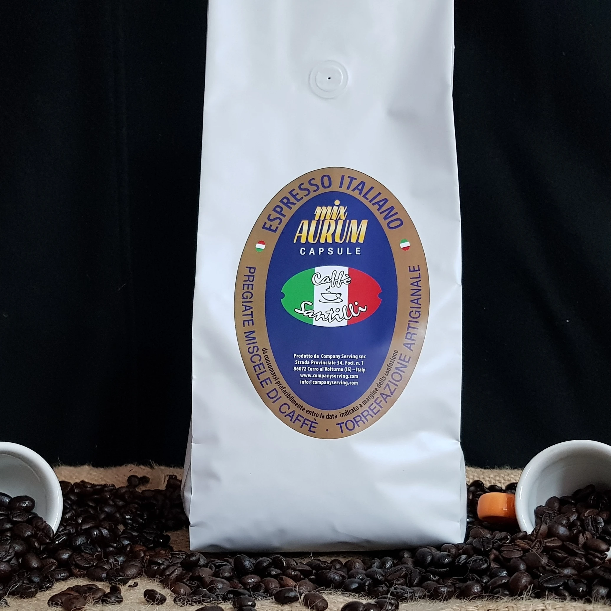 
High Quality Roasted Coffee Beans Wholesale Mix Aurum Capsule Classic Natural Coffee Taste 