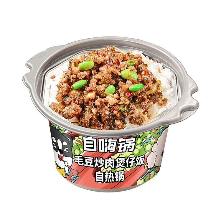 Zihaiguo китайская еда с самонагревом, удобное и быстрое жареное мясо с соей