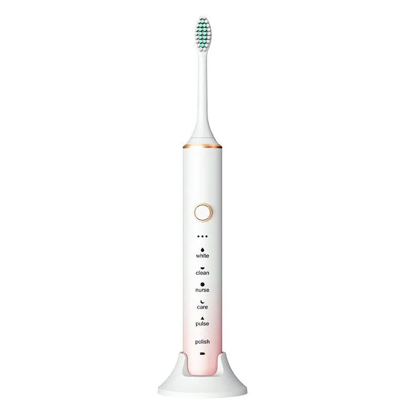 Rechargeable slim electric toothbrush with wireless induction charger factory