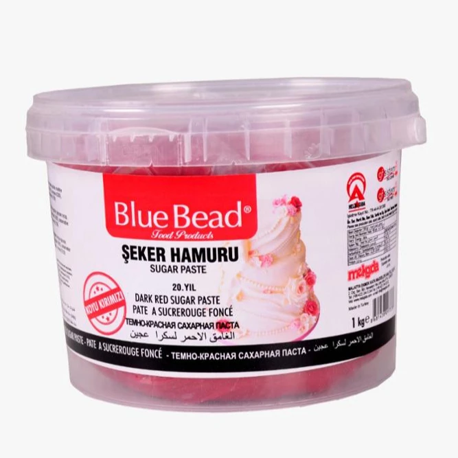 
 Кондитерская темно-красная Сахарная паста, помадка для дизайна и моделирования  