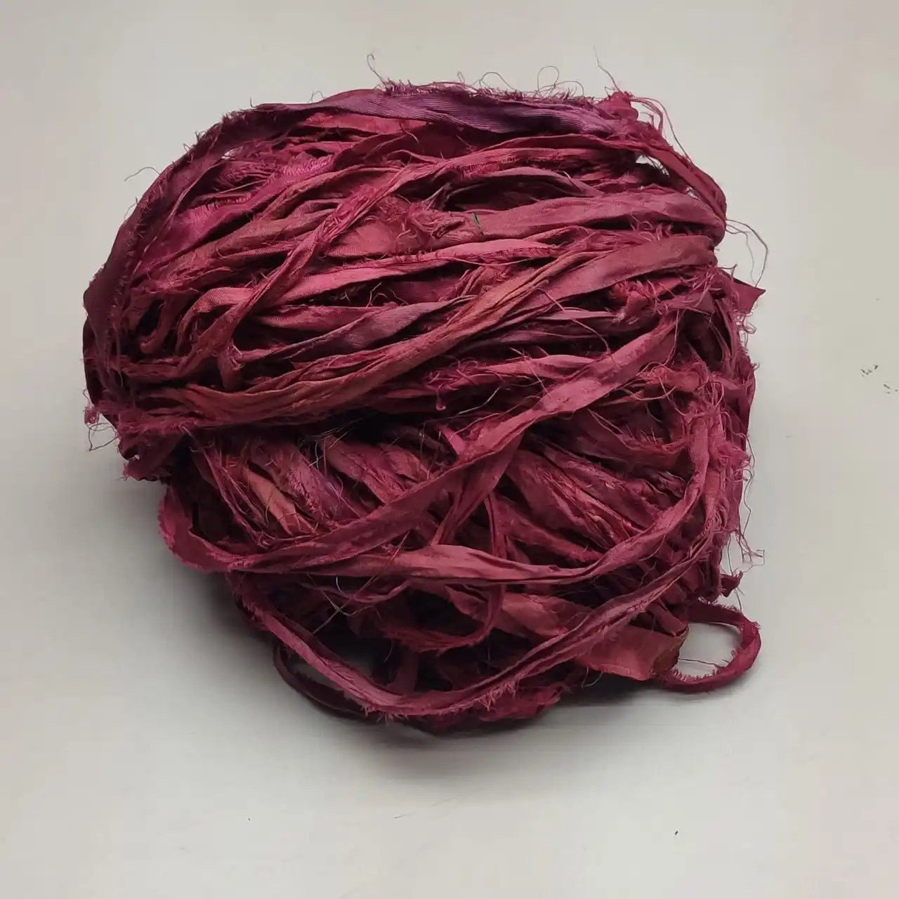 Recycle sari silk Ribbons sustainable eco-friendly hand torn silk strips and hand stitched to make long ribbon for gift wrapping