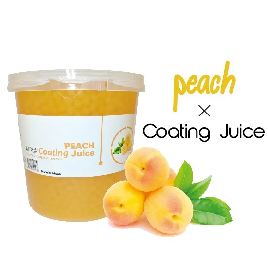 Taiwan bubble tea Peach coating juice boba