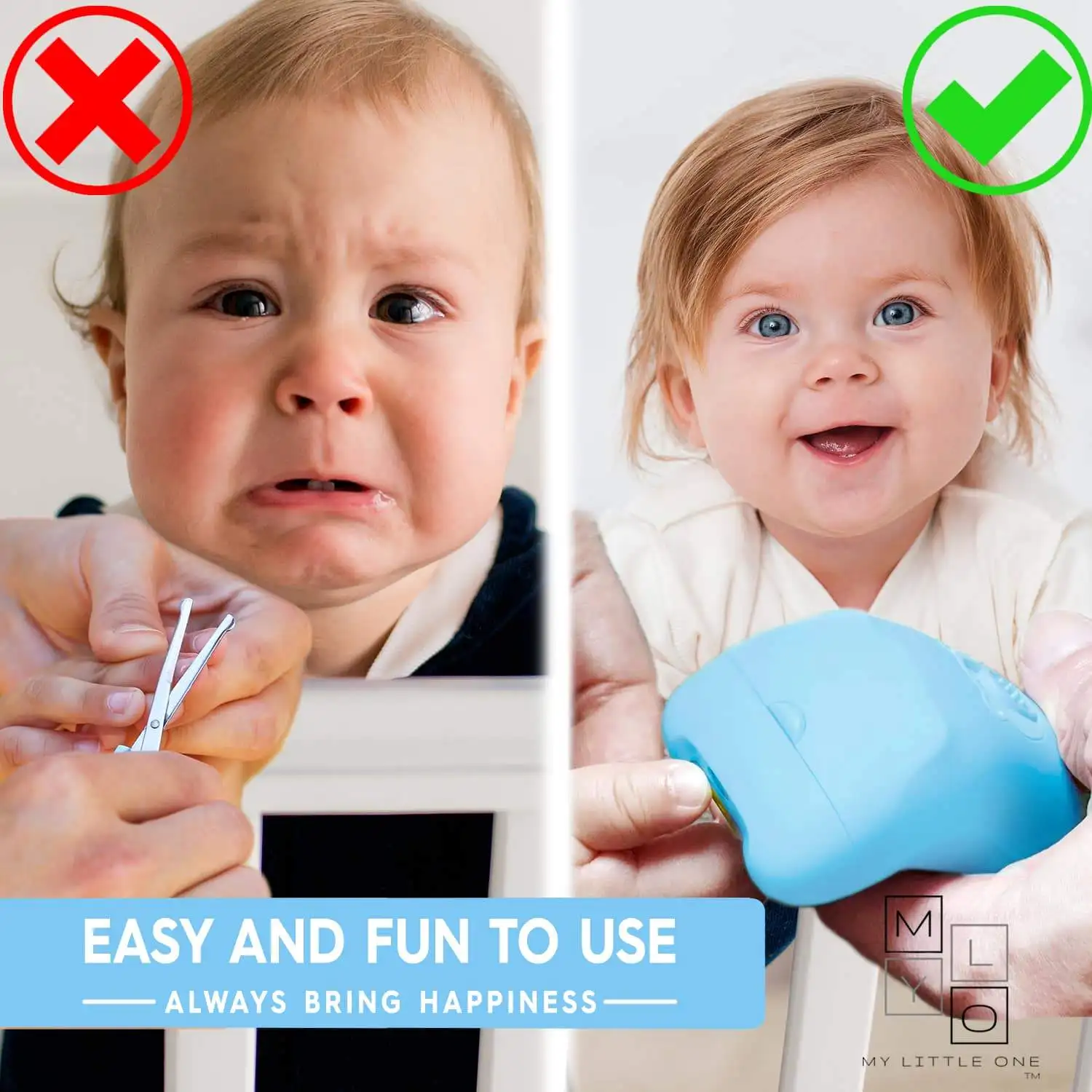 Детская машинка для стрижки ногтей с индивидуальным логотипом MyLO синяя электрическая детей и от Adertek Singapore