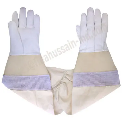 2024 Hot Selling Wholesale Beekeeper Gloves Top Quality Buffalo Leather Bee Protective Safety Glove Leather gloves from Pakistan