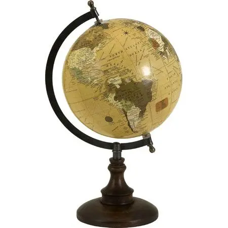 Best Quality Decorative World Map Paper & Plastic Globe / Gold Customized Globe for Schools and Office Desk